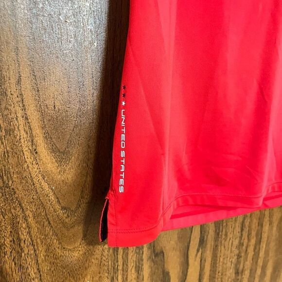 RLX Ralph Lauren Polo Shirt Red Ryder Cup USA 2016 Golf Women's Size Medium - Picture 5 of 8